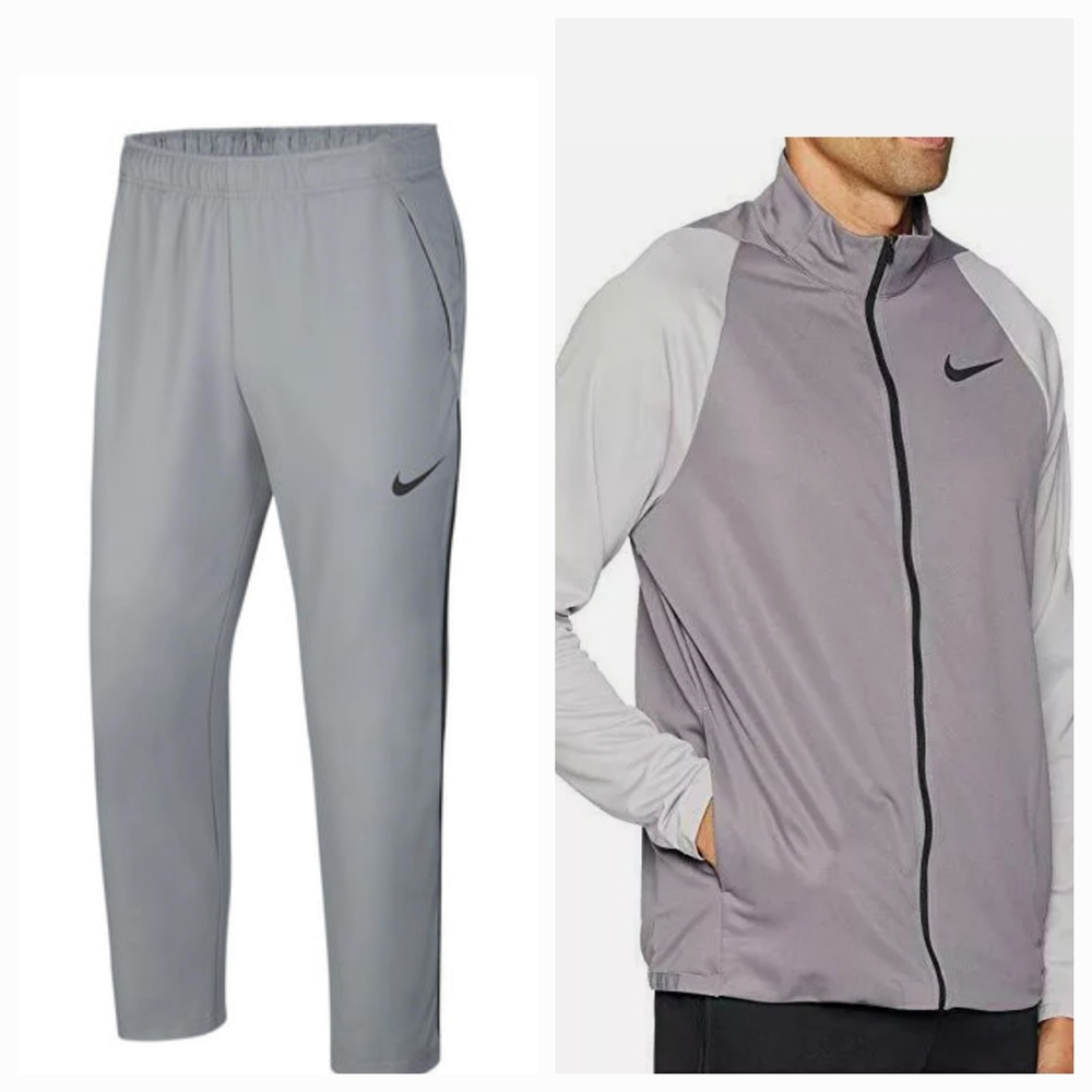 Nike Men's Gray and Black Jacket And Joggers Brand New